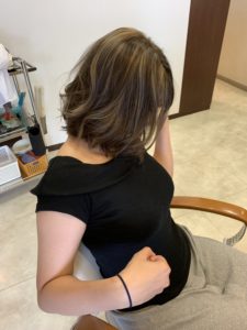 福岡県春日市 美容室 ART of hair アートオブヘアー 外国人風ハイライト