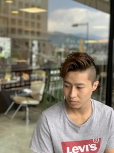 福岡県春日市 美容室 ART of hair アートオブヘアー ツーブロック + デジタルパーマ