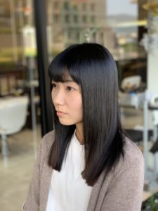 福岡県春日市 美容室 ART of hair アートオブヘアー スラットストレート + オージュア