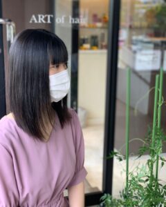 セミロング 髪型 カット 似合わせカット 縮毛矯正 ストレートパーマ パーマ トリートメント Aujua オージュア 春日市美容室 福岡美容室 大野城美容室 福岡 南福岡 春日 春日市 大野城 大野城市 筑紫野 筑紫野市 太宰府 市 美容室 美容院 ヘアサロン ARTofhair ART of hair アートオブヘアー アートオブヘア 春日市縮毛矯正 春日市ストレートパーマ 福岡縮毛矯正