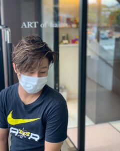 メンズ ベリーショート ブリーチ カラー ハイライト ポイントカラー 外国人風 デザインカラー 外国人風デザインカラー 福岡 春日 春日市 大野城 大野城市 筑紫野 筑紫野市 太宰府 太宰府市 美容室 美容院 ヘアサロン ARTofhair ART of hair アートオブヘアー アートオブヘア 春日市美容室 春日市カラー 春日市ブリーチ 福岡ブリーチ 福岡美容室 福岡カラー