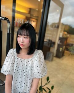 暗髪 美容室 オフブラック ENOG ヘアカラー ARTofhair ART of hair アートオブヘアー アートオブヘア 春日市暗髪 福岡暗髪 福岡美容室 春日市美容室 大野城市美容室 近くの美容室 人気の美容室