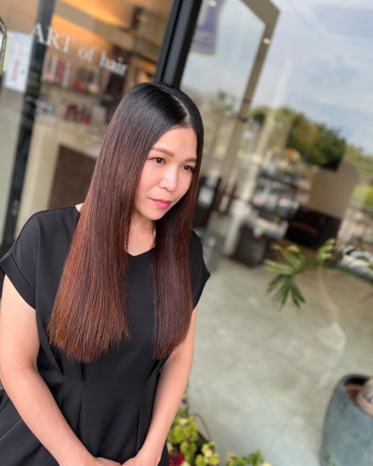 酸性ストレート ロングヘア 福岡美容室 美容室 美容院 女性 髪型 ヘアサロン ARTofhair ART of hair アートオブヘアー アートオブヘア