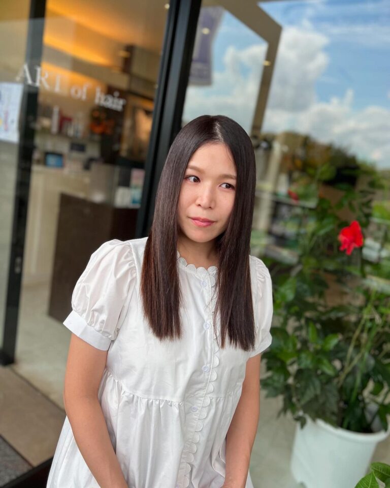 酸性ストレート セミロングヘア 福岡美容室 美容室 美容院 女性 髪型 ヘアサロン ARTofhair ART of hair アートオブヘアー アートオブヘア