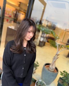コテ巻き風 デジタルパーマ パーマ 前髪ストレート 前髪酸性ストレート 女性 髪型 ロングヘア 春日市美容室 福岡美容室 大野城美容室 福岡 南福岡 春日 春日市 大野城 大野城市 筑紫野 筑紫野市 美容室 美容院 ヘアサロン ARTofhair ART of hair アートオブヘアー アートオブヘア 春日市パーマ 春日市酸性ストレート 大野城市酸性ストレート