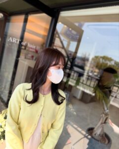 コテ巻き風 デジタルパーマ パーマ 女性 髪型 セミロングヘア 春日市美容室 福岡美容室 大野城美容室 福岡 南福岡 春日 春日市 大野城 大野城市 筑紫野 筑紫野市 美容室 美容院 ヘアサロン ARTofhair ART of hair アートオブヘアー アートオブヘア 春日市パーマ