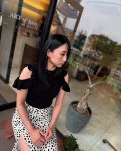 ヘアカラー エノグ ENOG ブルーブラック セミロングヘア 女性 福岡 春日 春日市 大野城 大野城市 筑紫野 筑紫野市 太宰府 太宰府市 美容室 美容院 ヘアサロン ARTofhair ART of hair アートオブヘアー アートオブヘア 近くの美容室