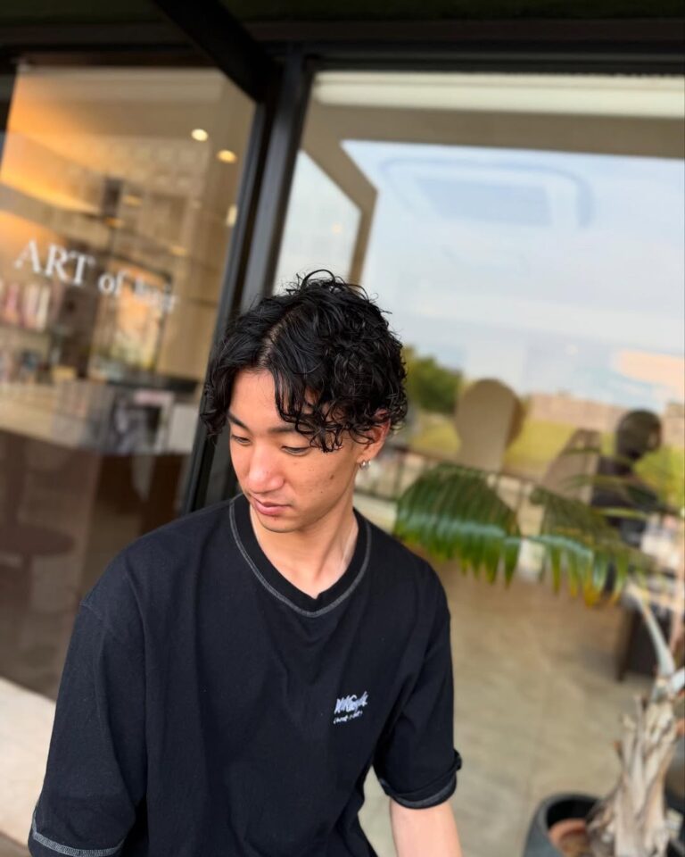 グランジパーマ パーマ メンズ 春日メンズ美容室 福岡メンズ美容室 大野城メンズ美容室 春日市美容室 メンズ美容室 美容室 美容院 ヘアサロン ARTofhair ART of hair アートオブヘアー アートオブヘア