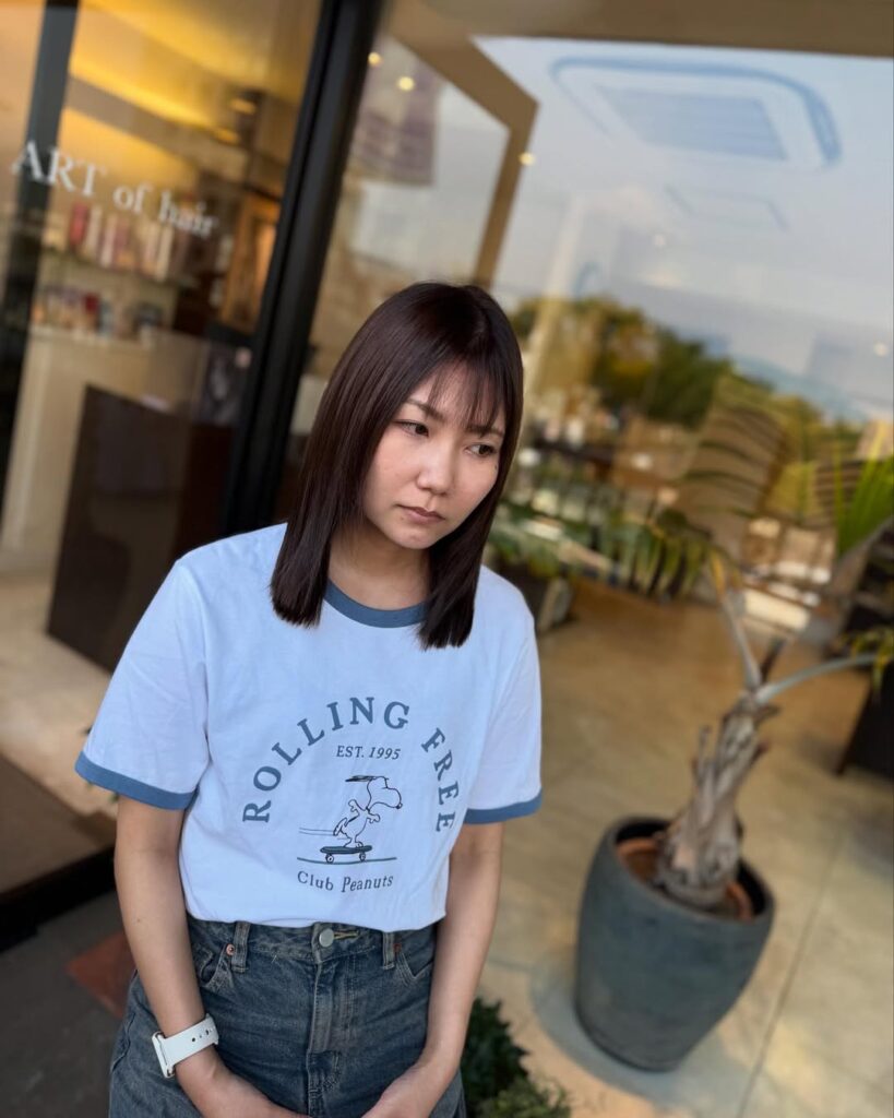 ブリーチなし ダブルカラー ヘアカラー エノグ ENOG ボブ 女性 福岡 春日 春日市 大野城 大野城市 筑紫野 筑紫野市 太宰府 太宰府市 美容室 美容院 ヘアサロン ARTofhair ART of hair アートオブヘアー アートオブヘア 近くの美容室
