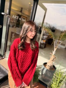 ノンブリーチダブルカラー milbon ミルボン ヘアカラー セミロングヘア 女性 福岡 春日 春日市 大野城 大野城市 筑紫野 筑紫野市 太宰府 太宰府市 美容室 美容院 ヘアサロン ARTofhair ART of hair アートオブヘアー アートオブヘア 近くの美容室