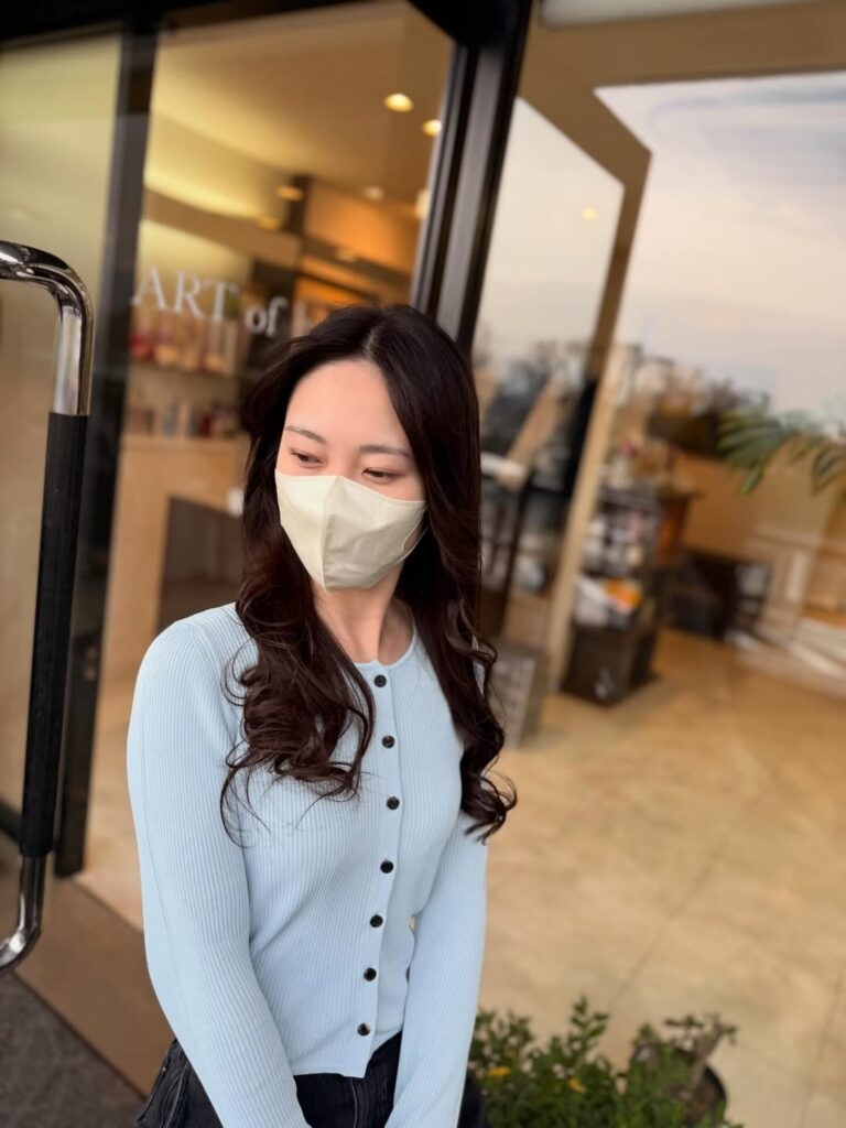 コテ巻き風 デジタルパーマ パーマ 女性 髪型 セミロングヘア 春日市美容室 福岡美容室 大野城美容室 福岡 南福岡 春日 春日市 大野城 大野城市 筑紫野 筑紫野市 美容室 美容院 ヘアサロン ARTofhair ART of hair アートオブヘアー アートオブヘア 春日市パーマ