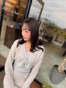 コテ巻き風 デジタルパーマ パーマ 女性 髪型 セミロングヘア 春日市美容室 福岡美容室 大野城美容室 福岡 南福岡 春日 春日市 大野城 大野城市 筑紫野 筑紫野市 美容室 美容院 ヘアサロン ARTofhair ART of hair アートオブヘアー アートオブヘア 春日市パーマ