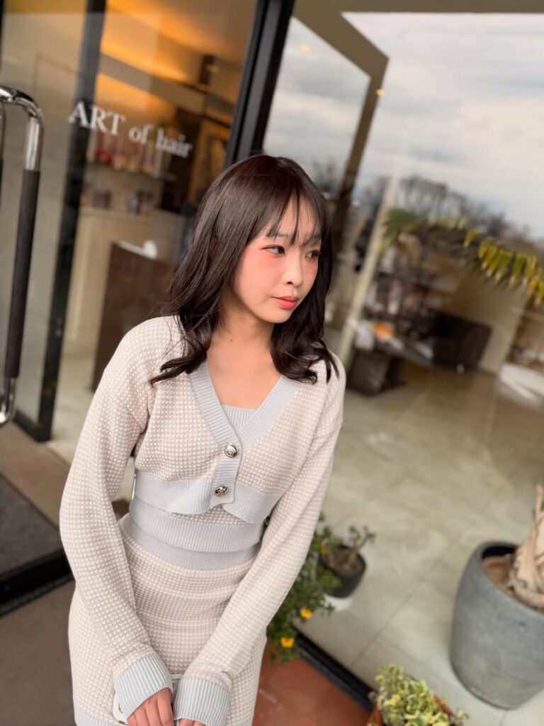 コテ巻き風 デジタルパーマ パーマ 女性 髪型 セミロングヘア 春日市美容室 福岡美容室 大野城美容室 福岡 南福岡 春日 春日市 大野城 大野城市 筑紫野 筑紫野市 美容室 美容院 ヘアサロン ARTofhair ART of hair アートオブヘアー アートオブヘア 春日市パーマ