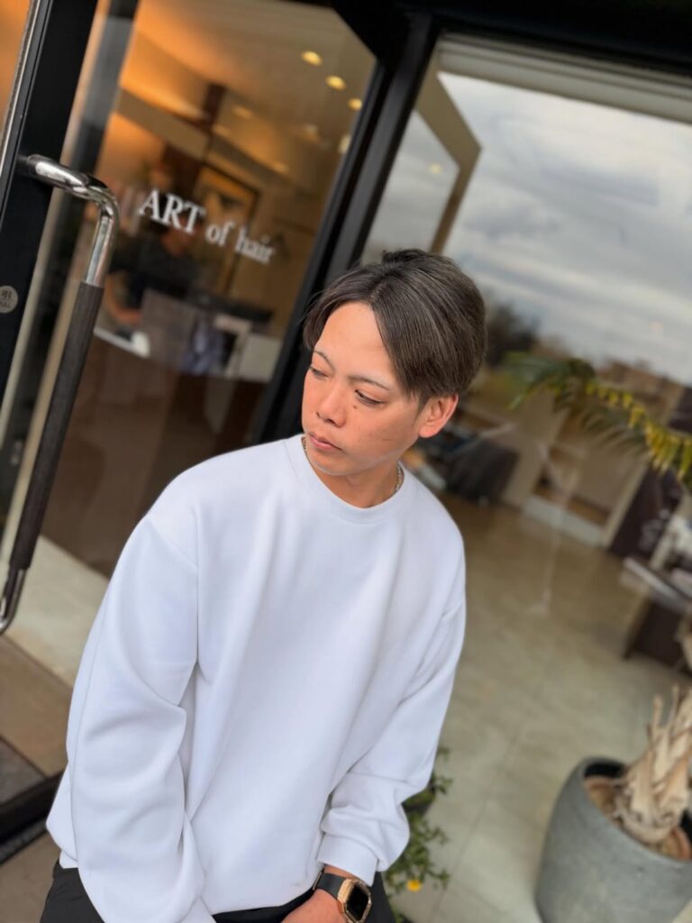 コントラストハイライト 外国人風 メンズ ヘアカラー ショートヘア ケアブリーチ 福岡 春日 春日市 大野城 大野城市 筑紫野 筑紫野市 太宰府 太宰府市 美容室 美容院 ヘアサロン ARTofhair ART of hair アートオブヘアー アートオブヘア 春日市美容室 春日市カラー 春日市ケアブリーチ 福岡ケアブリーチ 福岡美容室 福岡ヘアカラー 春日市ヘアカラー 大野城市ヘアカラー