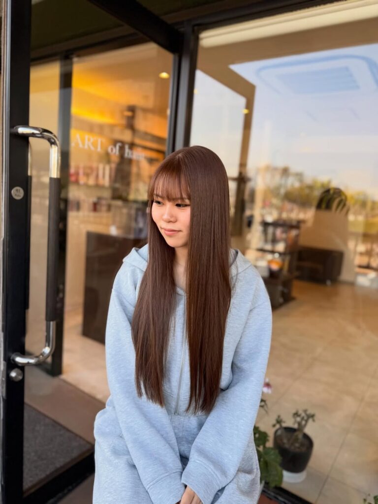 ブリーチなし ダブルカラー milbon ミルボン ヘアカラー スーパーロングヘア 女性 福岡 春日 春日市 大野城 大野城市 筑紫野 筑紫野市 太宰府 太宰府市 美容室 美容院 ヘアサロン ARTofhair ART of hair アートオブヘアー アートオブヘア 近くの美容室