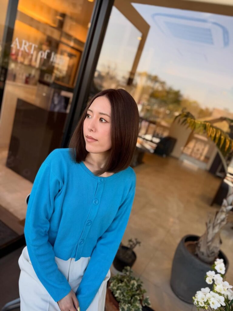 ブリーチなし ダブルカラー milbon ミルボン ヘアカラー ミディアムヘア 女性 福岡 春日 春日市 大野城 大野城市 筑紫野 筑紫野市 太宰府 太宰府市 美容室 美容院 ヘアサロン ARTofhair ART of hair アートオブヘアー アートオブヘア 近くの美容室