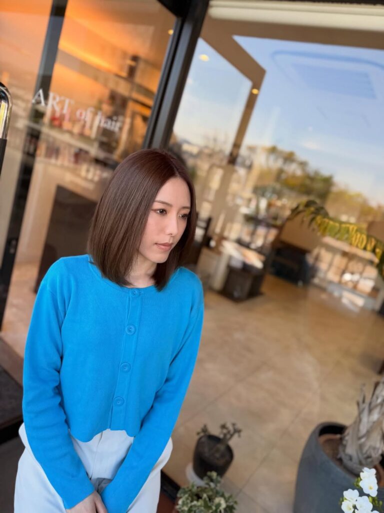 ブリーチなし ダブルカラー milbon ミルボン ヘアカラー ミディアムヘア 女性 福岡 春日 春日市 大野城 大野城市 筑紫野 筑紫野市 太宰府 太宰府市 美容室 美容院 ヘアサロン ARTofhair ART of hair アートオブヘアー アートオブヘア 近くの美容室