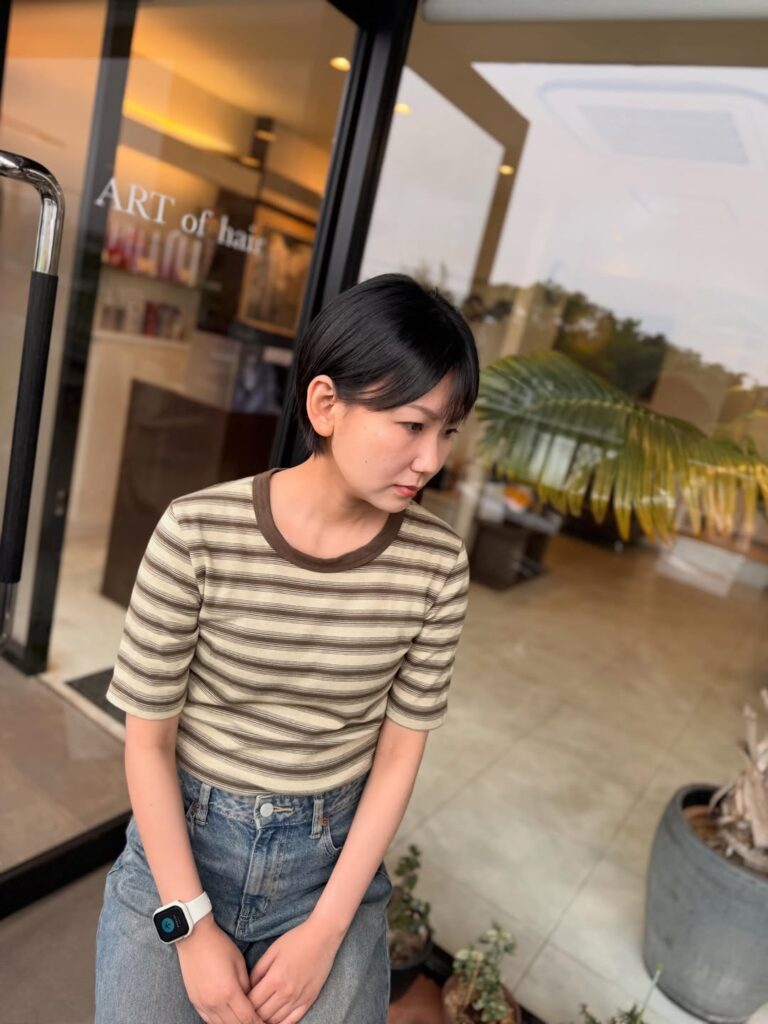 ミニボブ ミニボブレイヤー 小顔ショート ショートヘア 酸性ストレート 女性 福岡 春日 春日市 大野城 大野城市 筑紫野 筑紫野市 太宰府 太宰府市 美容室 美容院 ヘアサロン ARTofhair ART of hair アートオブヘアー アートオブヘア 近くの美容室