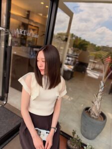 ノンブリーチダブルカラー ブリーチなし ダブルカラー milbon ミルボン ヘアカラー セミロングムヘア 女性 福岡 春日 春日市 大野城 大野城市 筑紫野 筑紫野市 太宰府 太宰府市 美容室 美容院 ヘアサロン ARTofhair ART of hair アートオブヘアー アートオブヘア 近くの美容室