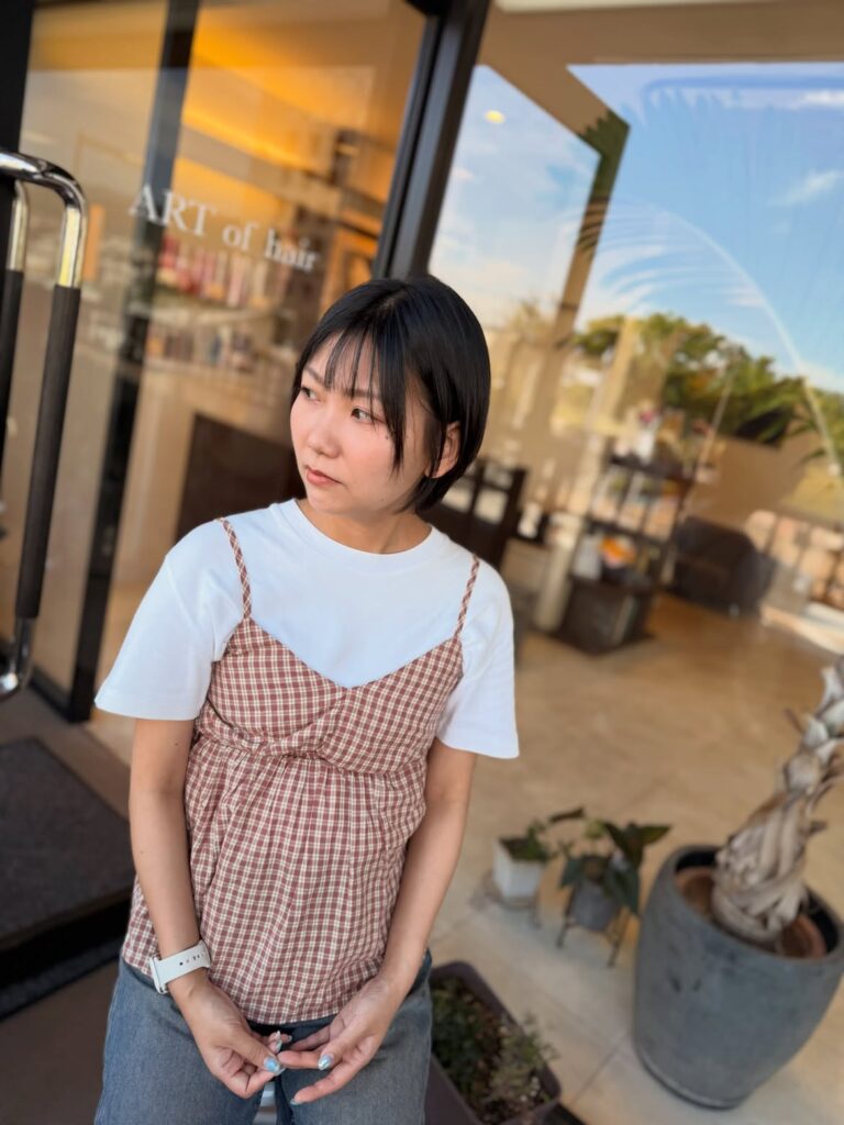 ミニボブ 酸性ストレート 髪質改善トリートメント 福岡美容室 美容室 美容院 女性 髪型 ヘアサロン ARTofhair ART of hair アートオブヘアー アートオブヘア