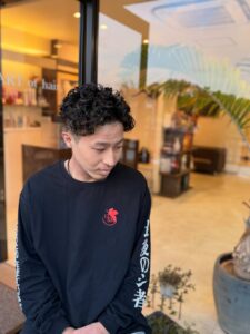 メンズ MIXパーマ 福岡 春日 春日市 大野城 大野城市 筑紫野 筑紫野市 太宰府 太宰府市 美容室 美容院 ヘアサロン ARTofhair ART of hair アートオブヘアー アートオブヘア 春日市美容室 福岡美容室